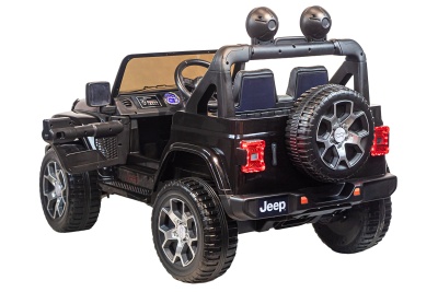 Электромобиль Джип Jeep Rubicon 4x4 (чёрный)