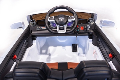 Электромобиль Mercedes-Benz SL65 (белый)