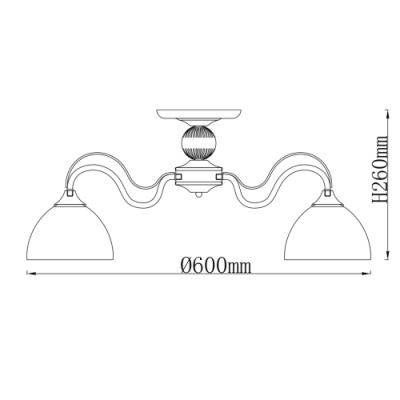 Люстра Олимп 3*60W E27 220 V (318015003)