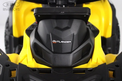 Детский электроквадроцикл BRP Can-Am Outlander (Y888YY) желтый