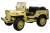 Электромобиль Jeep Willys YKE 4137 4x4 (песочный)