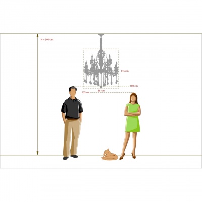 Люстра Селена 12*40W E14 220 V (482013812)