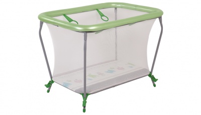 Манеж Polini kids Basic Монстрики, зеленый