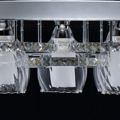 Люстра (пульт) Мадлен 5*40W E14+48W LED 220 V (424011305)