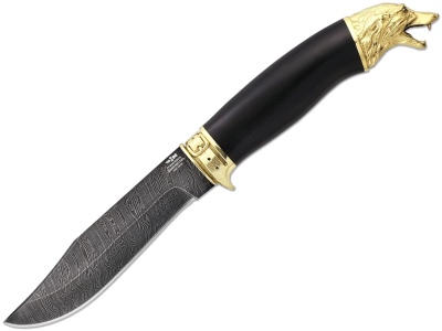 Нож ручной работы Ножемир Россия из дамасской стали СПРУТ (4303)д