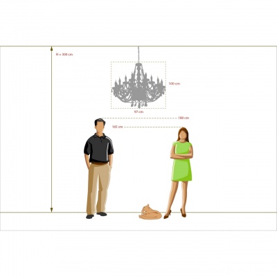 Люстра Каролина 18*60W E14 220 V (367012918)