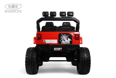 Детский электромобиль Jeep A222AA красный