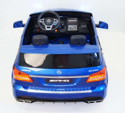 Детский электромобиль GLS63 AMG синий глянец