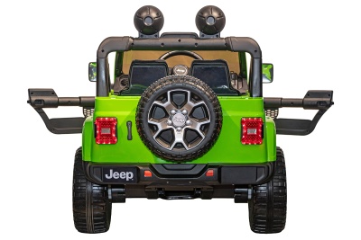 Электромобиль Джип Jeep Rubicon 4x4 (зелёный)