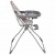 Стульчик для кормления Polini kids 152 Единорог Hello baby, серый