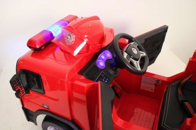 Детский электромобиль А222АА красный (пожарная)