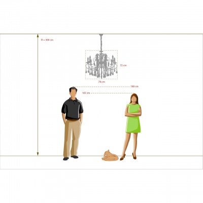 Люстра Адель 10*40W E14 220 V (373013410)