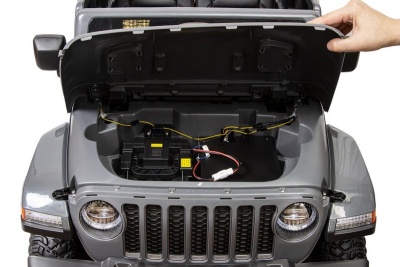 Электромобиль Джип Jeep Rubicon 6768R (серый)