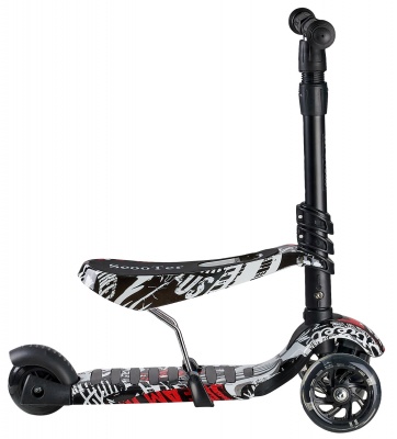 Самокат детский WX-3-in-1 (white/black белый/черный)
