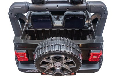 Электромобиль Джип Jeep Rubicon 4x4 (чёрный)