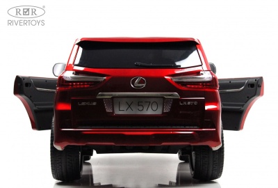 Детский электромобиль Lexus LX570 (Y555YY) красный глянец