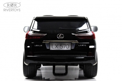 Детский электромобиль Lexus LX570 (Y555YY) черный глянец