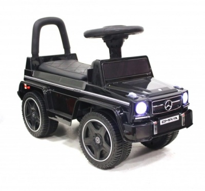 Каталка Mercedes JQ663 (G63) черный-кожа