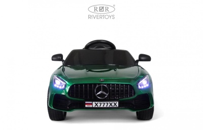 Детский электромобиль Mercedes-Benz AMG GT X777XX зеленый глянец