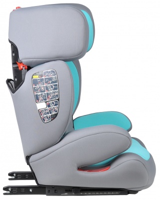 Автокресло детское Farfello K70 (серо-мятный)