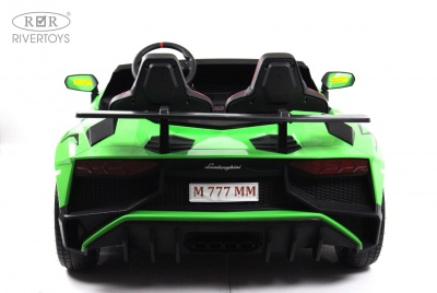 Детский электромобиль Lamborghini Aventador SV (M777MM) зеленый