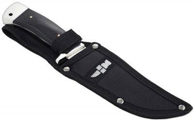 Нож туристический с нейлоновым чехлом Ножемир Лесник H-231
