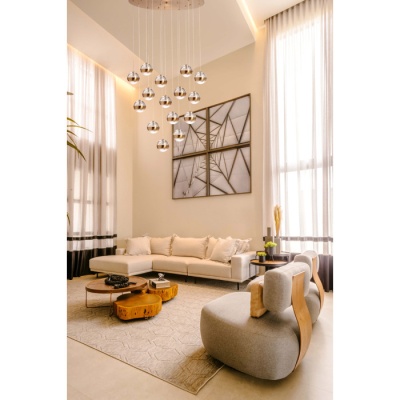 Люстра (пульт) Капелия 15*6W LED 220 V (730010915)