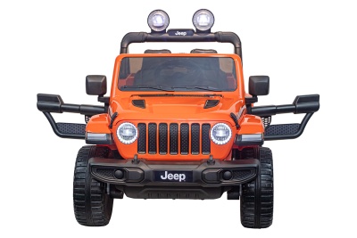 Электромобиль Джип Jeep Rubicon 4x4 (оранжевый)