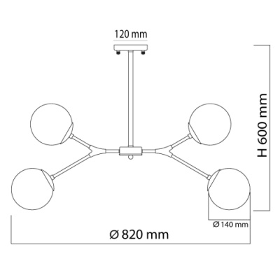 Люстра Оливия 6*5W E14 220 V (306014006)