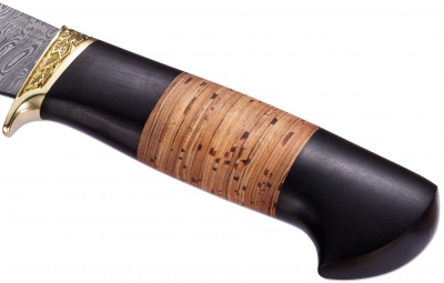 Нож ручной работы Ножемир Россия из дамасской стали ОРЛАН (8784)д
