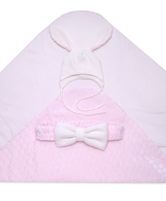 Комплект на выписку "Солнечный зайчик" 3пр. (60гр), арт.1063 (лето (t от +10 до+25 С)) розовый, арт.1063Р