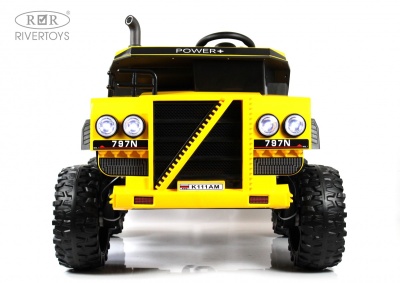 Детский электромобиль K111AM жёлтый