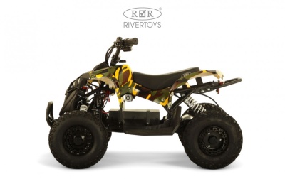Детский электроквадроцикл MARK желтый камуфляж