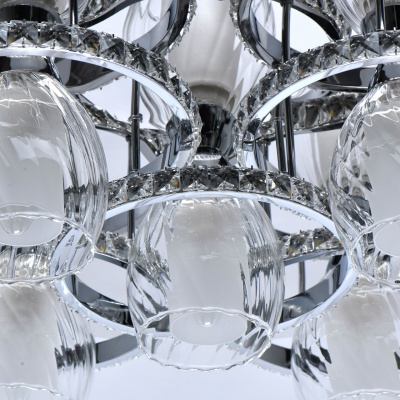 Люстра (пульт) Мадлен 5*40W E14+48W LED 220 V (424011305)