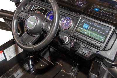 Электромобиль Джип Jeep Rubicon 4x4 (чёрный)