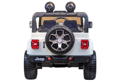 Электромобиль Джип Jeep Rubicon 4x4 (белый)