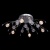 Люстра (пульт) Амелия 16*2,5W G4 LED 220 V (360014116)
