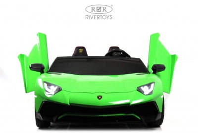 Детский электромобиль Lamborghini Aventador SV (M777MM) зеленый
