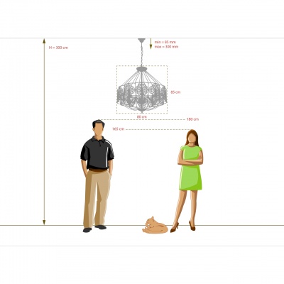 Люстра Франческа 8*40W Е14 220 V (109010208)