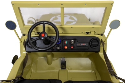 Электромобиль Jeep Willys YKE 4137 4x4 (песочный)