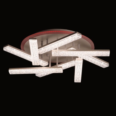 Люстра (пульт) Оскар 8X10W+22W RGB LED 220 V (510012208)