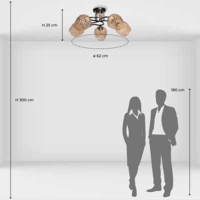 Люстра Альфа 5*60W E27 220 V (324019405)