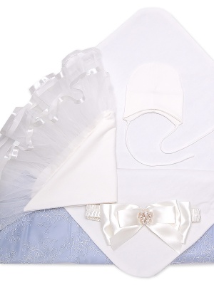 Комплект на выписку "Мадлен" 4пр. (60г), арт.1054 (лето (t от+10 до+25 С)) блюмираж ,арт.1054Б