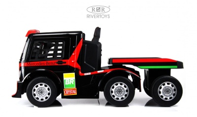 Детский электромобиль Mercedes-Benz Axor с прицепом (H777HH) красный
