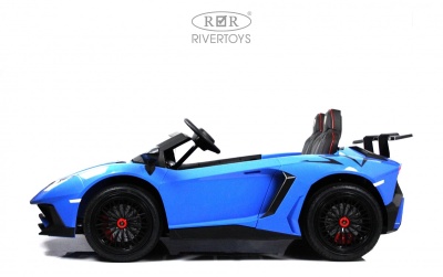 Детский электромобиль Lamborghini Aventador SV (M777MM) синий