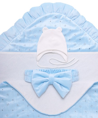 Комплект на выписку "Малышка" 3пр. (100г), арт.1057 (лето (t от+10 до+25 С)) голубой, арт.1057Г