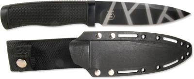 Нож туристический с рукоятью эластрон H-183K "Ножемир"