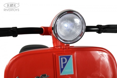 Детский электроскутер VESPA (M888MM) красный