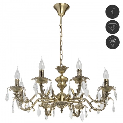 Люстра Аврора 8*40W E14 220 V (371016408)