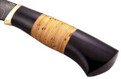 Нож ручной работы Ножемир Россия из дамасской стали ВАРАН (5719)д